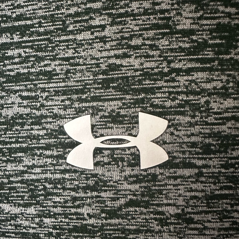 Under Armour Dark Green Space-dye Quarter-Zip Top, size S - Picture 3 of 5